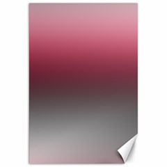 Blush Pink And Grey Gradient Ombre Color Canvas 20  X 30  by SpinnyChairDesigns