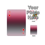 Blush Pink and Grey Gradient Ombre Color Playing Cards 54 Designs (Mini) Front - Diamond7