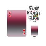 Blush Pink and Grey Gradient Ombre Color Playing Cards 54 Designs (Mini) Front - DiamondK