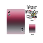 Blush Pink and Grey Gradient Ombre Color Playing Cards 54 Designs (Mini) Front - ClubJ