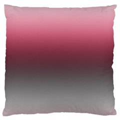 Blush Pink And Grey Gradient Ombre Color Large Flano Cushion Case (one Side) by SpinnyChairDesigns