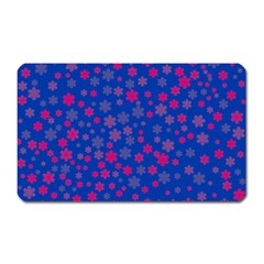 Bisexual Pride Tiny Scattered Flowers Pattern Magnet (rectangular) by VernenInk