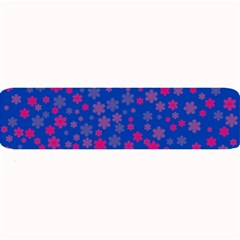 Bisexual Pride Tiny Scattered Flowers Pattern Large Bar Mats by VernenInk