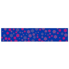 Bisexual Pride Tiny Scattered Flowers Pattern Small Flano Scarf