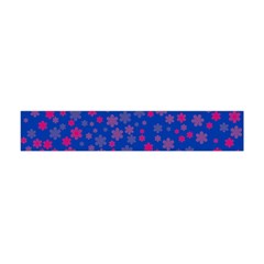 Bisexual Pride Tiny Scattered Flowers Pattern Flano Scarf (mini) by VernenInk