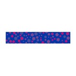 Bisexual Pride Tiny Scattered Flowers Pattern Flano Scarf (Mini) Front