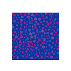 Bisexual Pride Tiny Scattered Flowers Pattern Satin Bandana Scarf by VernenInk