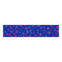 Bisexual Pride Tiny Scattered Flowers Pattern Velvet Scrunchie by VernenInk