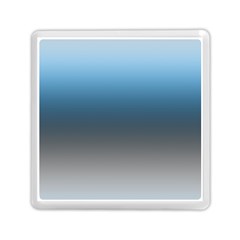 Sky Blue And Grey Color Gradient Ombre Memory Card Reader (square) by SpinnyChairDesigns