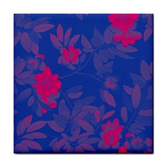 Bi Floral-pattern-background-1308 Tile Coaster