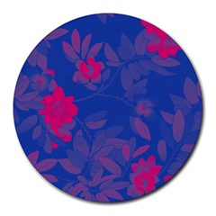 Bi Floral-pattern-background-1308 Round Mousepads