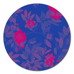 Bi Floral-pattern-background-1308 Magnet 5  (Round)