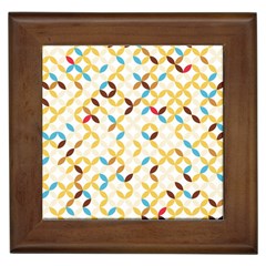 Tekstura-seamless-retro-pattern Framed Tile by Sobalvarro