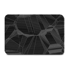 Black Tourmaline Stone Geometric Pattern Plate Mats by SpinnyChairDesigns