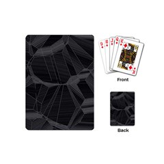 Black Tourmaline Stone Geometric Pattern Playing Cards Single Design (mini) by SpinnyChairDesigns