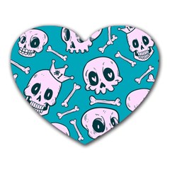 Skull Heart Mousepads by Sobalvarro