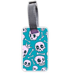 Skull Luggage Tag (one Side) by Sobalvarro