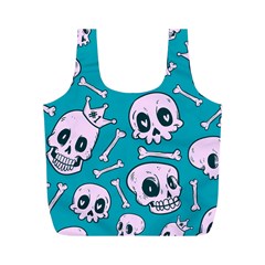 Skull Full Print Recycle Bag (m) by Sobalvarro