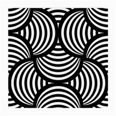 Abstract Black And White Shell Pattern Medium Glasses Cloth (2 Sides) by SpinnyChairDesigns