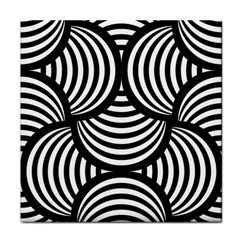 Abstract Black And White Shell Pattern Face Towel by SpinnyChairDesigns