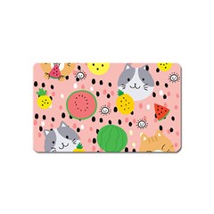 Cats And Fruits  Magnet (name Card) by Sobalvarro