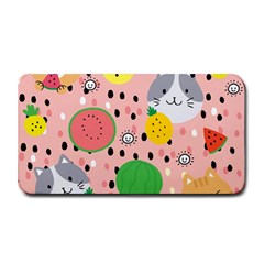 Cats And Fruits  Medium Bar Mats by Sobalvarro