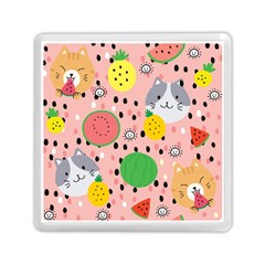 Cats And Fruits  Memory Card Reader (square) by Sobalvarro