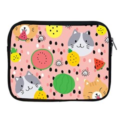 Cats And Fruits  Apple Ipad 2/3/4 Zipper Cases by Sobalvarro