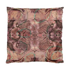 Tea Rose Pink And Brown Abstract Art Color Standard Cushion Case (one Side) by SpinnyChairDesigns