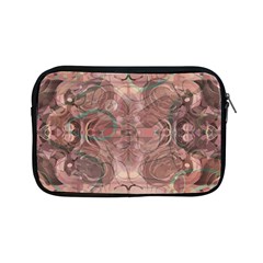 Tea Rose Pink And Brown Abstract Art Color Apple Ipad Mini Zipper Cases by SpinnyChairDesigns