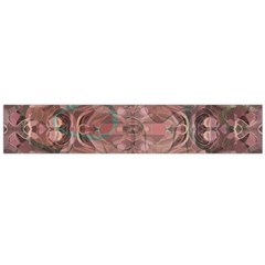 Tea Rose Pink And Brown Abstract Art Color Large Flano Scarf  by SpinnyChairDesigns