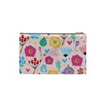 Tekstura-fon-tsvety-berries-flowers-pattern-seamless Cosmetic Bag (Small) Back