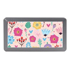 Tekstura-fon-tsvety-berries-flowers-pattern-seamless Memory Card Reader (mini) by Sobalvarro