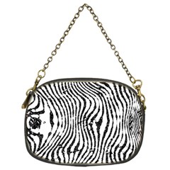 Zebra Print Stripes Chain Purse (two Sides) by SpinnyChairDesigns