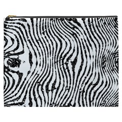 Zebra Print Stripes Cosmetic Bag (XXXL)