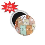 Colorful-baby-bear-cartoon-seamless-pattern 1.75  Magnets (100 pack)  Front