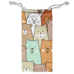 Colorful-baby-bear-cartoon-seamless-pattern Jewelry Bag