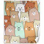 Colorful-baby-bear-cartoon-seamless-pattern Canvas 8  x 10  8.15 x9.66  Canvas - 1