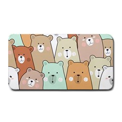 Colorful-baby-bear-cartoon-seamless-pattern Medium Bar Mats