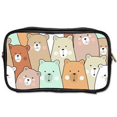 Colorful-baby-bear-cartoon-seamless-pattern Toiletries Bag (two Sides)