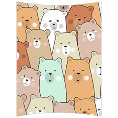 Colorful-baby-bear-cartoon-seamless-pattern Back Support Cushion