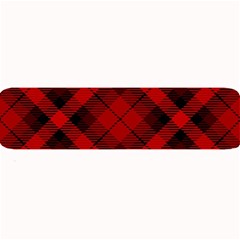 Red and Black Plaid Stripes Large Bar Mats