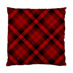 Red and Black Plaid Stripes Standard Cushion Case (Two Sides)