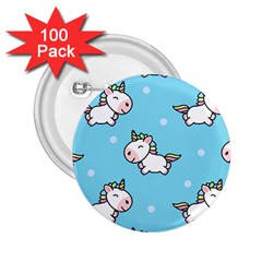 Unicorns  2 25  Buttons (100 Pack)  by Sobalvarro