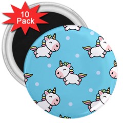 Unicorns  3  Magnets (10 Pack)  by Sobalvarro