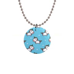 Unicorns  1  Button Necklace by Sobalvarro