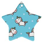 Unicorns  Star Ornament (Two Sides) Front