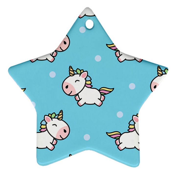 Unicorns  Star Ornament (Two Sides)