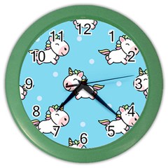 Unicorns  Color Wall Clock by Sobalvarro