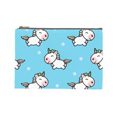 Unicorns  Cosmetic Bag (large) by Sobalvarro